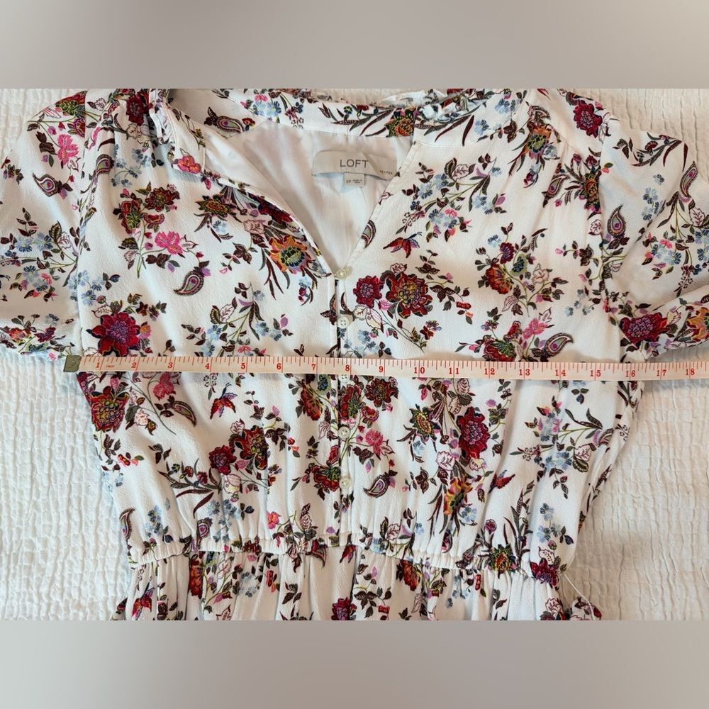 LOFT Floral Print Women's Dress - Picture 5 of 6